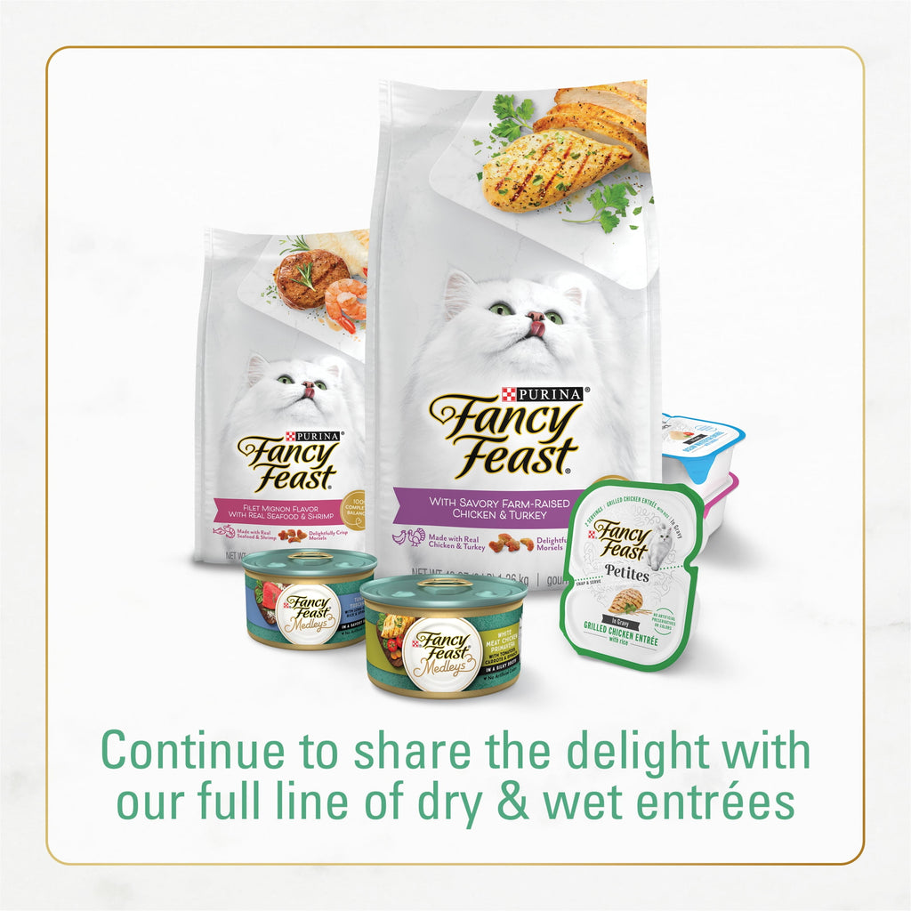 Purina Fancy Feast Dry Cat Food With Ocean Fish and Salmon - 16 oz.