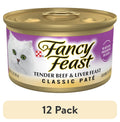 Purina Fancy Feast Tender Beef and Liver Feast Classic Grain Free Wet Cat Food Pate - 3 oz. - 12-Pack