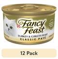 Purina Fancy Feast Pate Turkey and Giblets Feast Classic Grain Free Wet Cat Food Pate - 3 oz. - 12-Pack