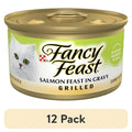 Purina Fancy Feast Grilled Kitten Food - Wet Cat Food, Salmon Feast in Gravy, 3 oz Can - 12-Pack