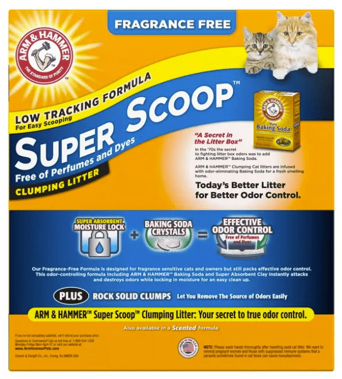 Arm & Hammer 29 lbs Fragrance Free Super Scoop Clumping Litter