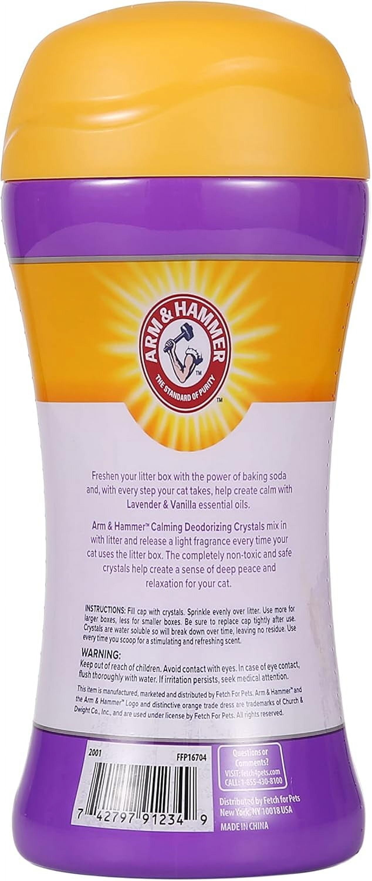 Arm & Hammer Cat Litter Deodorizing Crystals - Lavender & Vanilla Scent 15 oz - 2-Pack