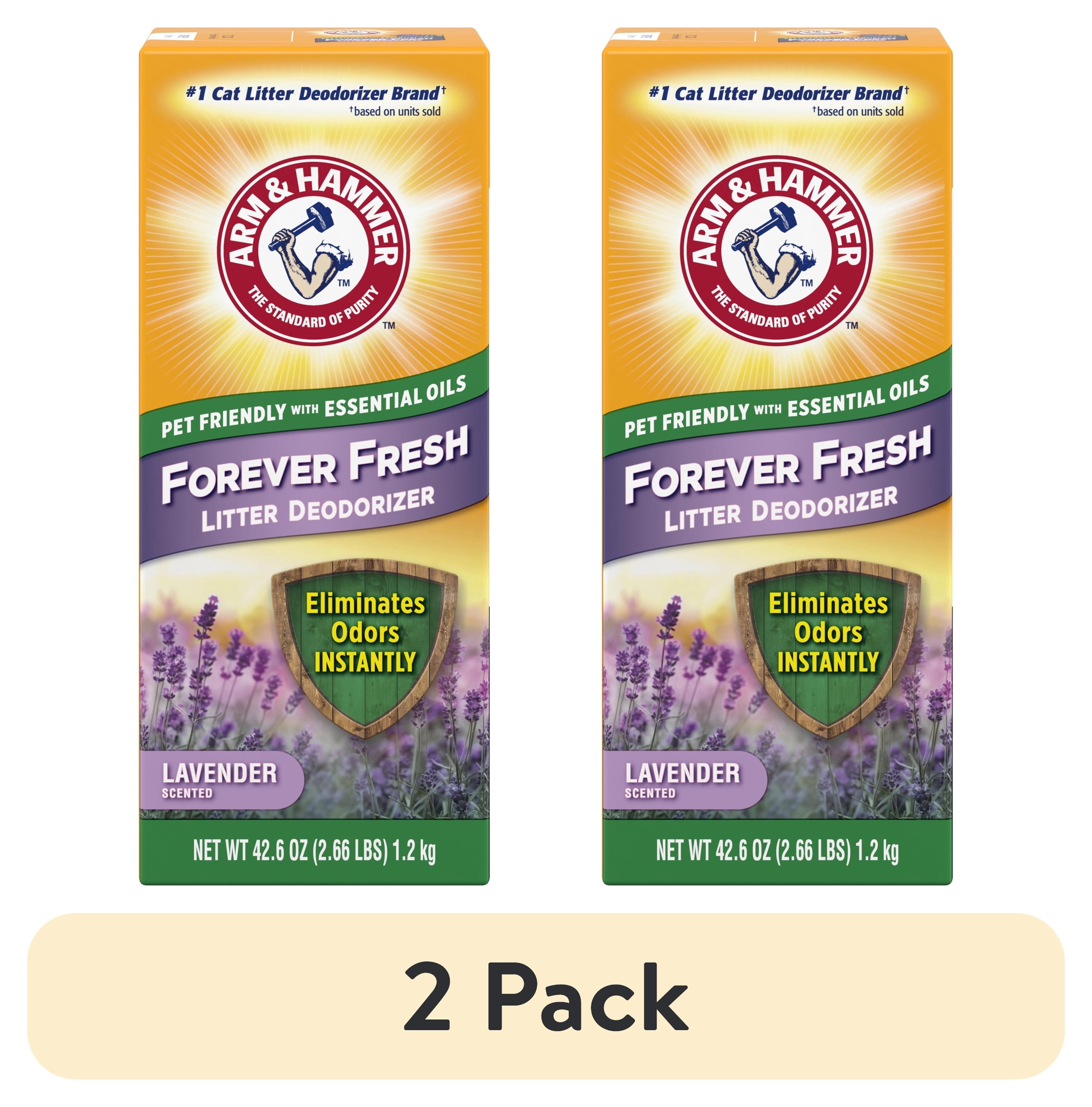 ARM & HAMMER Forever Fresh Cat Litter Deodorizer - Pet-Friendly Lavender Scent, 42.6 oz - 2-Pack