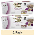Purina Fancy Feast Chicken Feast in Gravy Grilled Wet Cat Food - 3 oz Cans (12 Pack) - 2-Pack