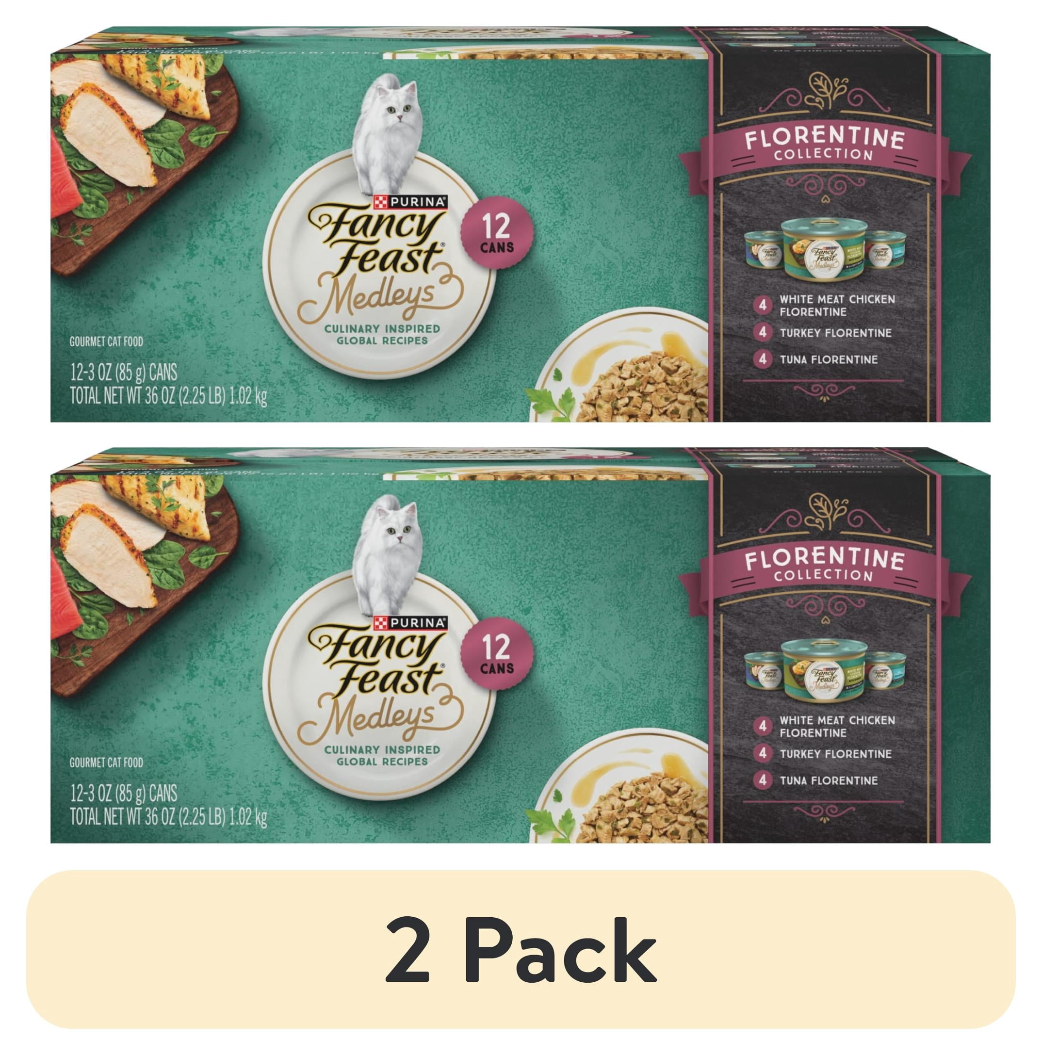 Purina Fancy Feast Medleys Food - Wet Cat Food, Florentine Collection, 3 oz Cans - 2-Pack
