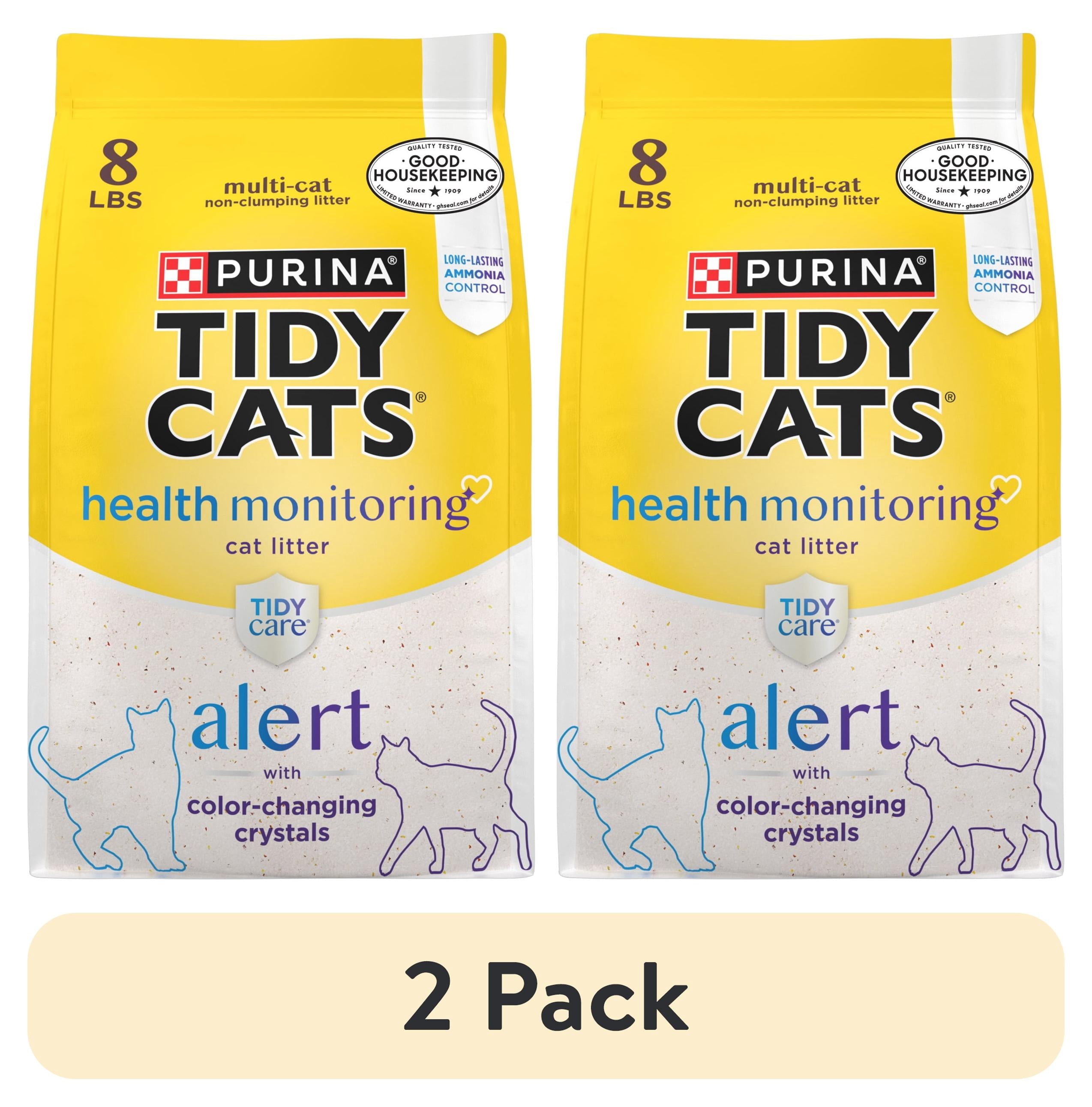 Purina Tidy Cats Tidy Care Alert Health Monitoring Cat Litter - Unscented, 8 lb Bag - 2-Pack