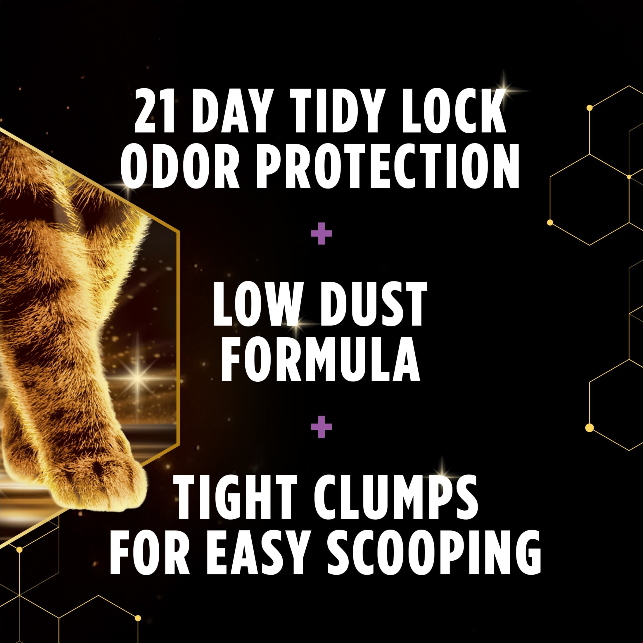 Purina Tidy Cats Tidy Feet Low Tracking Cat Litter - Clean Linen Scent, 20 lb Jug - 3-Pack