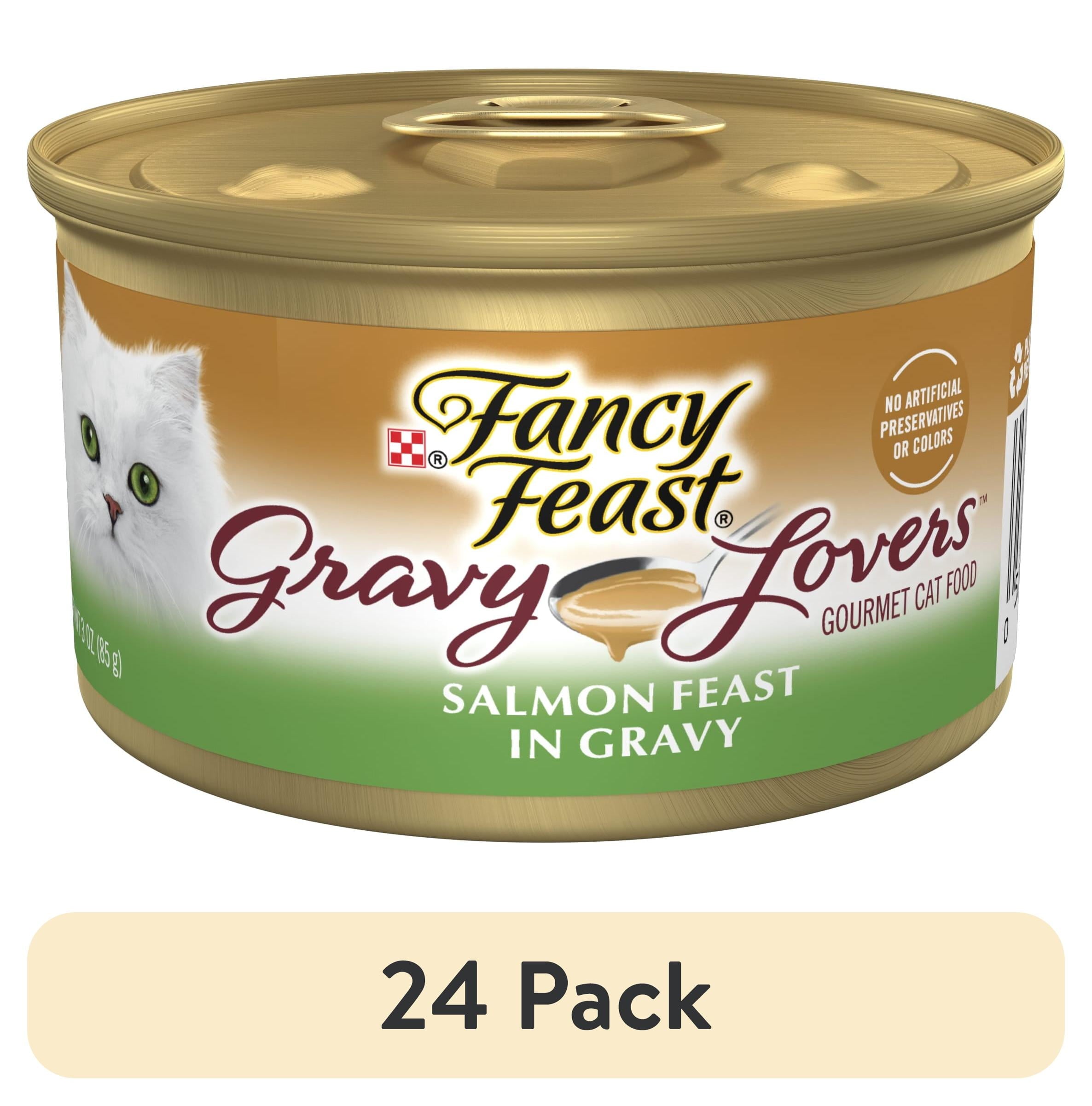 Purina Fancy Feast Gravy Lovers Wet Cat Food - Seared Salmon in Gravy, 3 oz Can - 24-Pack