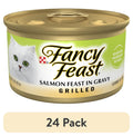 Purina Fancy Feast Grilled Kitten Food - Wet Cat Food, Salmon Feast in Gravy, 3 oz Can - 24-Pack