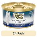 Purina Fancy Feast Senior Classic Pate Wet Cat Food - Minced Tuna in Gravy, 3 oz Cans - 24-Pack