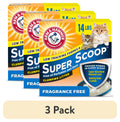 ARM & HAMMER Super Scoop Fragrance Free Clumping Clay Cat Litter - 14 lb - 3-Pack