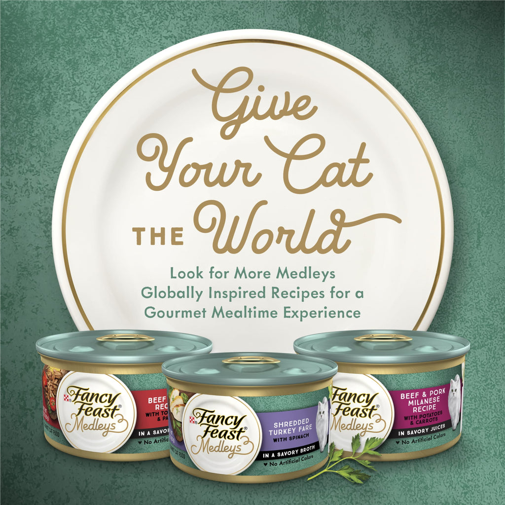 Purina Fancy Feast Medleys Kitten Food - Wet Cat Food, Chicken Primavera, 3 oz Cans