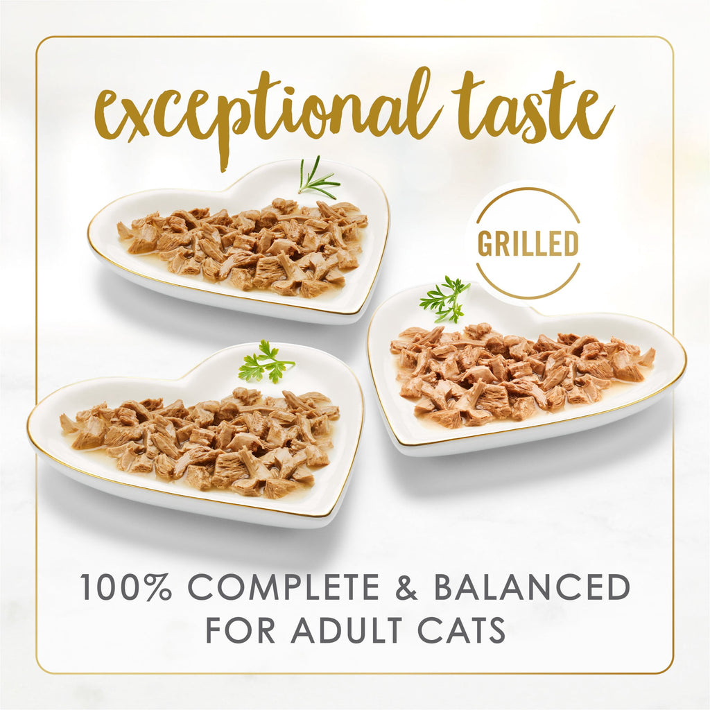 Purina Fancy Feast Poultry & Beef Grilled Collection Wet Cat Food Variety Pack - 3 oz Cans (30 Pack)