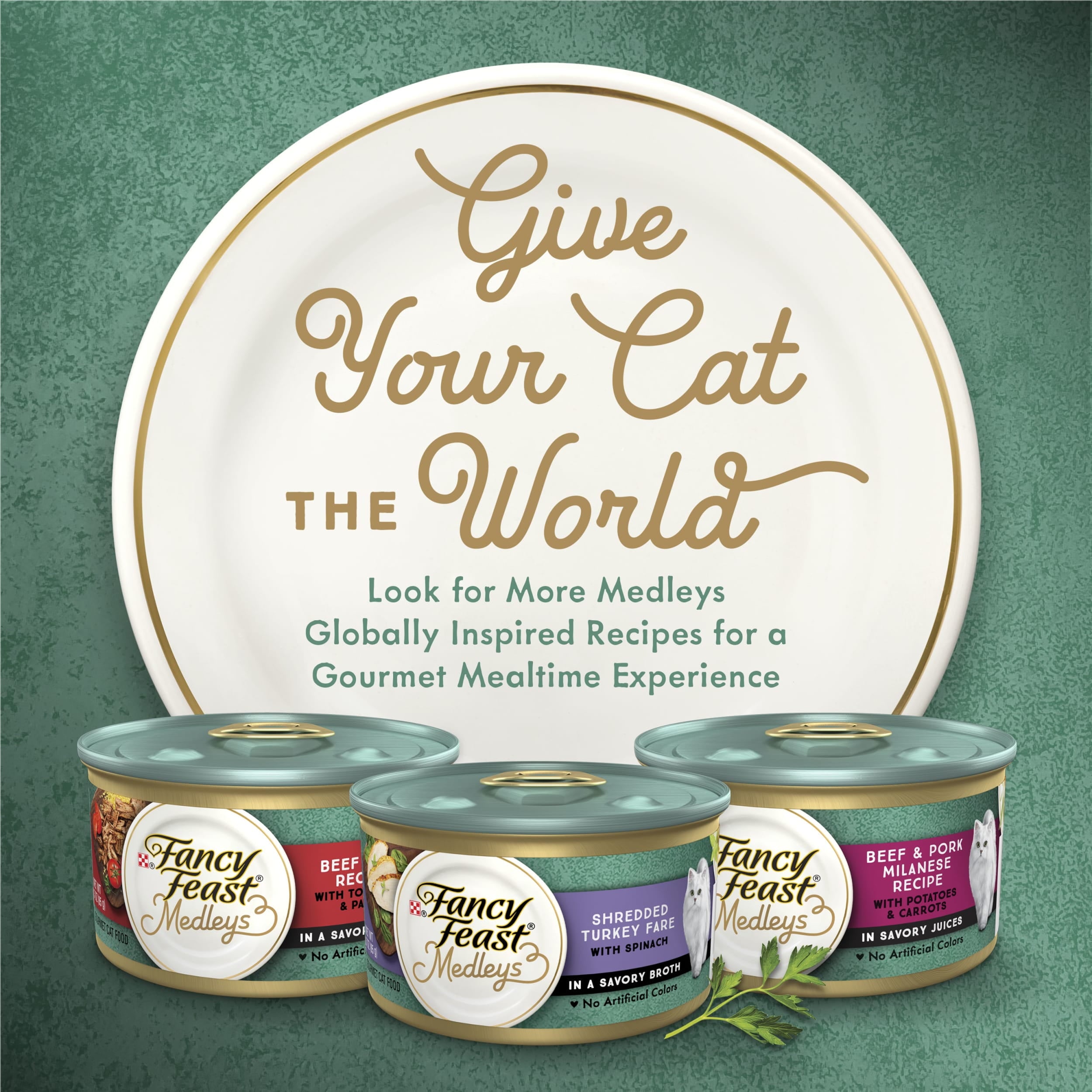 Purina Fancy Feast Medleys Tuscany Collection Wet Cat Food Variety Pack - 3 oz Cans (12 Pack)