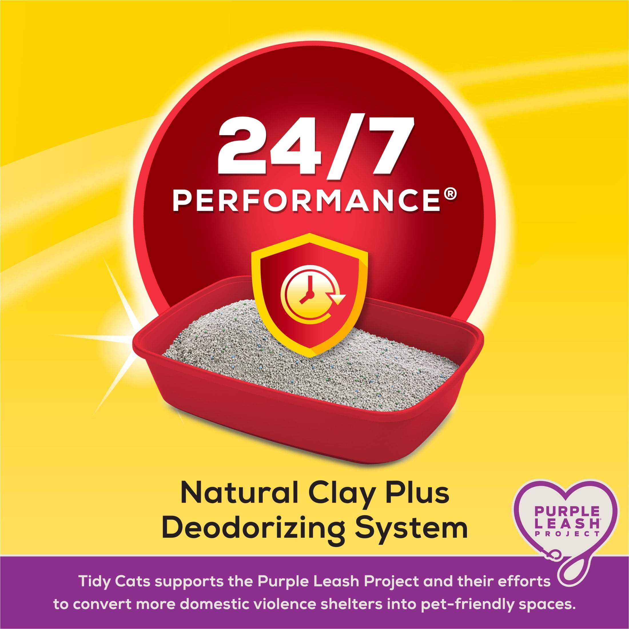 Purina Tidy Cats 24/7 Performance Clumping Cat Litter - Clean Linen Scent, 20 lb Jug - 3-Pack