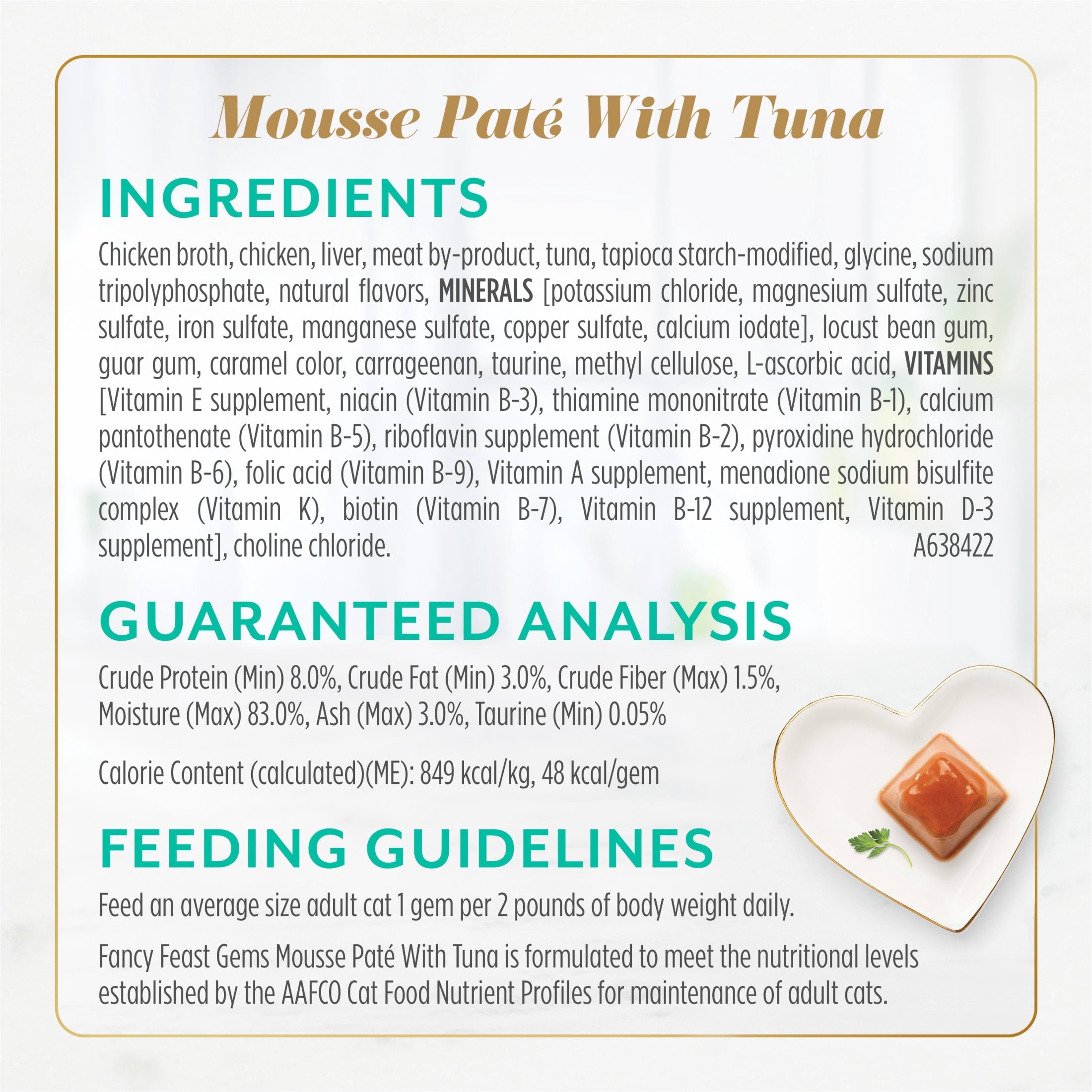 Purina Fancy Feast Gems Salmon & Tuna Flavor Mousse Pate Wet Cat Food Variety Pack - 2 oz Tubs (16 Pack)