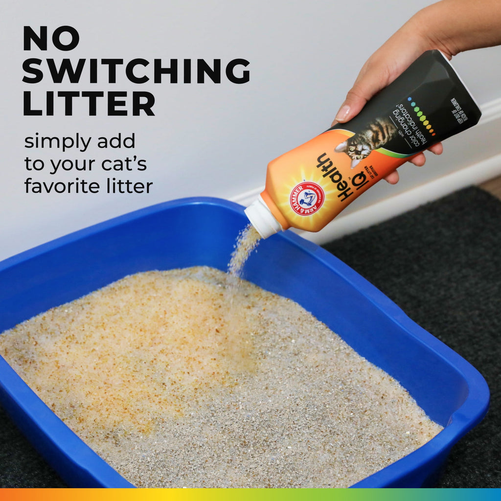 ARM & HAMMER Health IQ Cat Litter Additive - with Color Changing Health Indicators, 6.5 oz