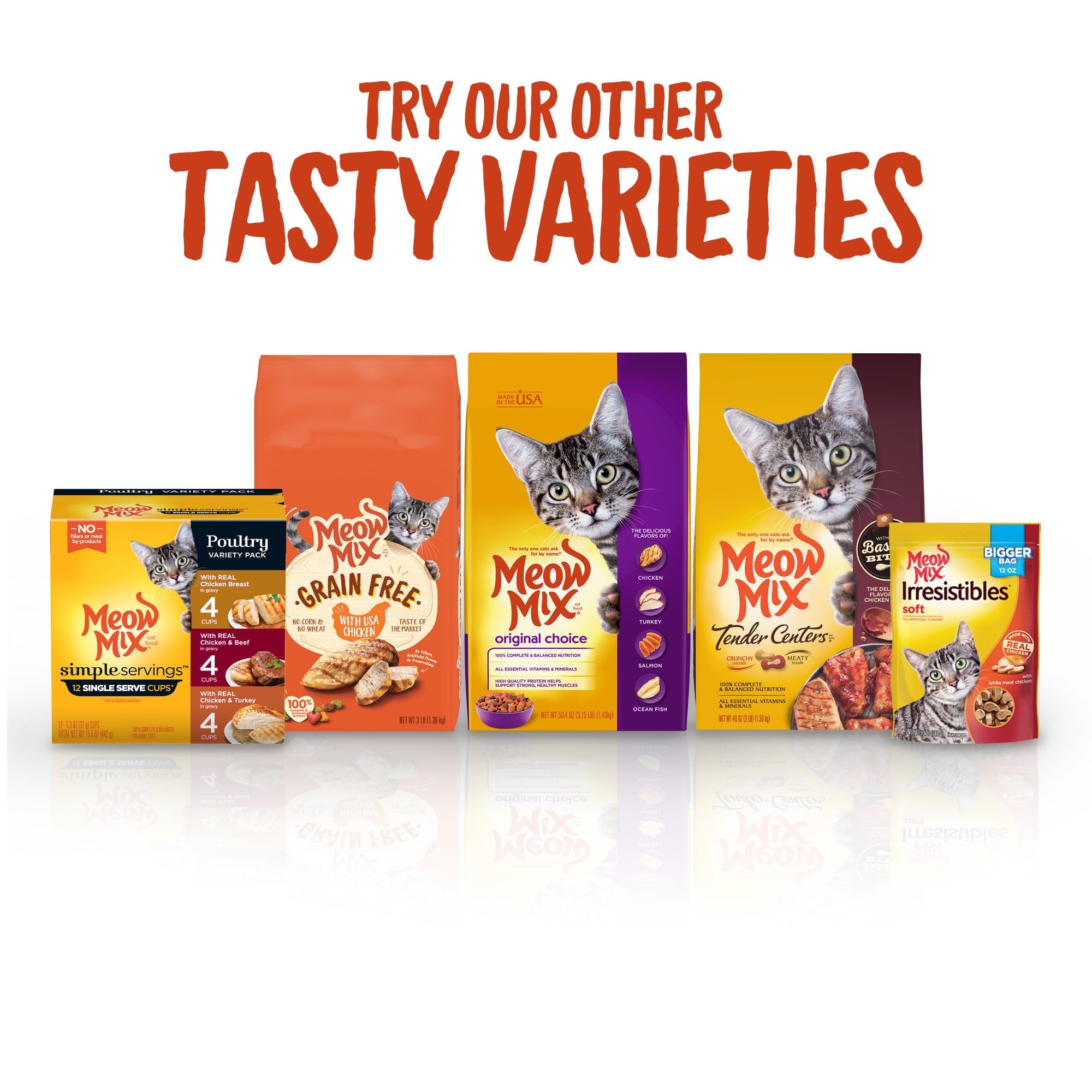 Meow Mix Irresistibles Cat Treats - Soft with Salmon, 3-Ounce Bag - 2-Pack