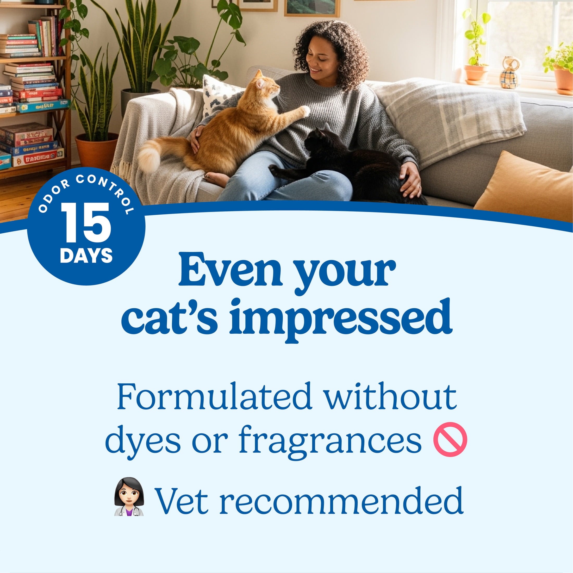 Fresh Step Simply Multi-Cat Clumping Cat Litter - Unscented, 38 lb, Easy Pour Pouches (4 Pack)