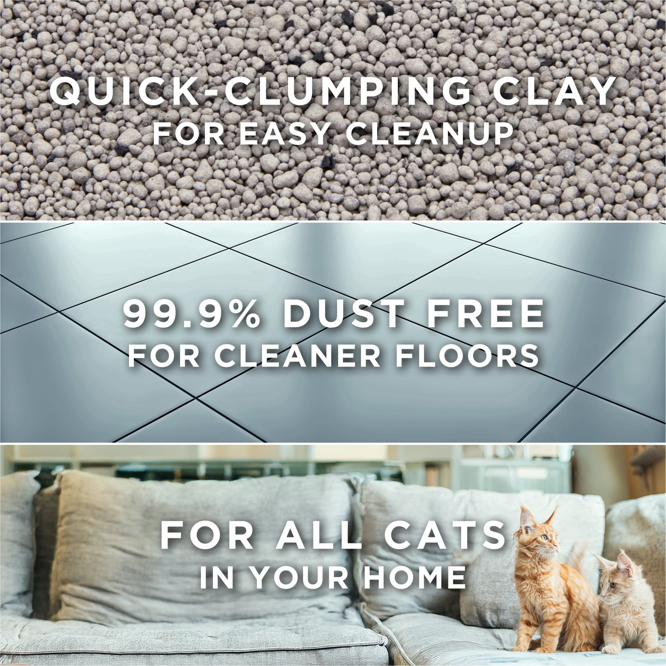 Purina Tidy Cats Free and Clean Clumping Cat Litter - Unscented, 35 lb Pail - 4-Pack