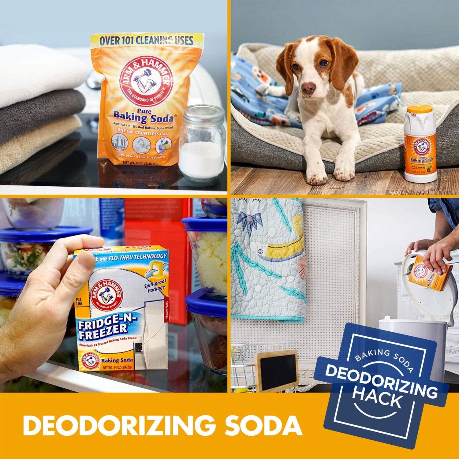 Arm & Hammer Cat Litter Deodorizer With Baking Soda 20 oz. 3-Pack