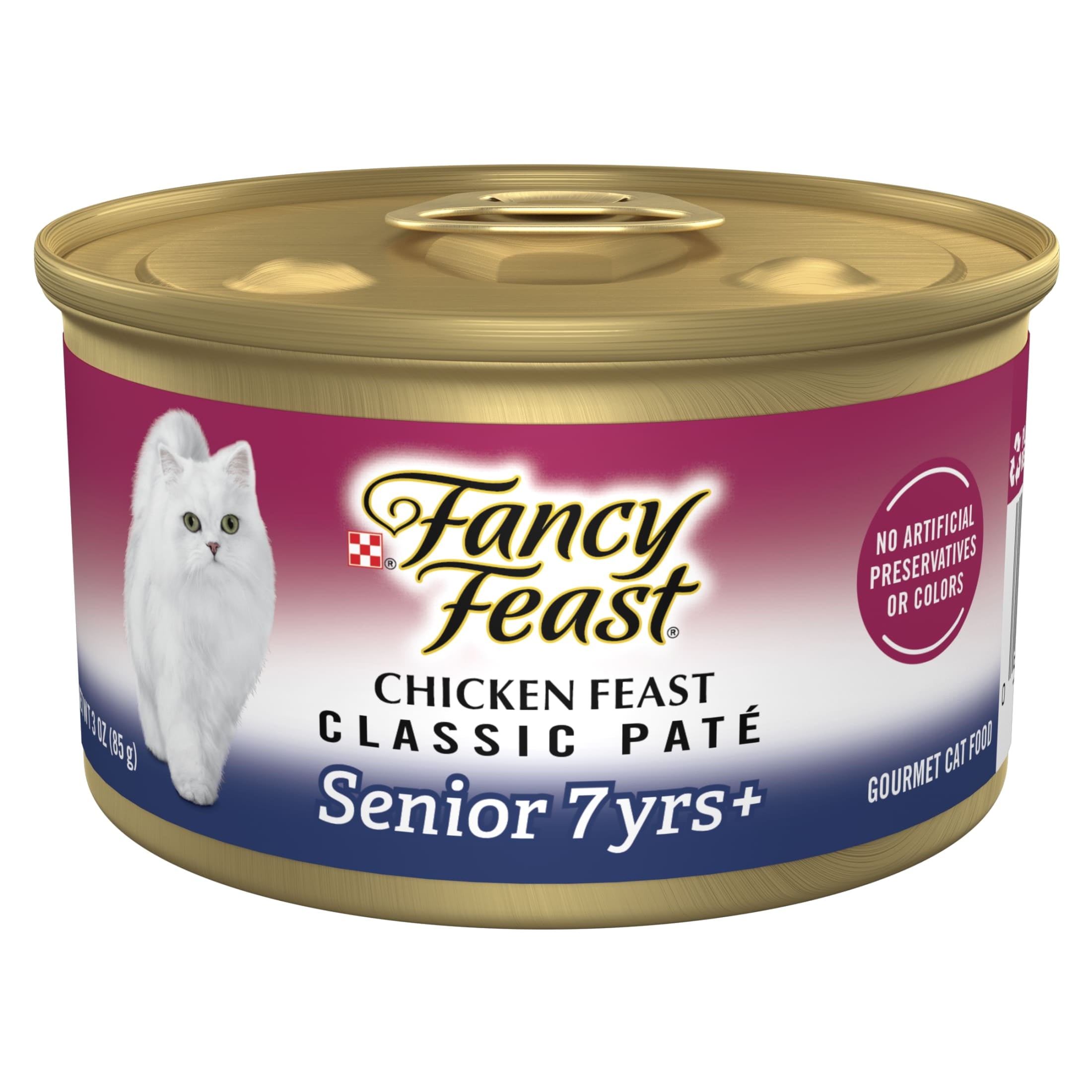 Purina Fancy Feast Senior Classic Pate Chicken Feast Wet Cat Food - 3 oz Can - 12-Pack