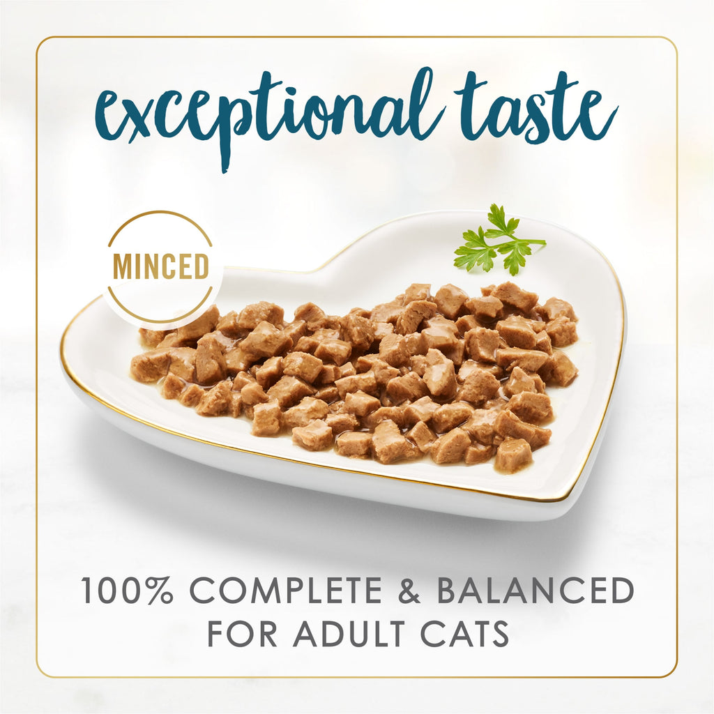 Purina Fancy Feast Senior Classic Pate Wet Cat Food - Minced Tuna in Gravy, 3 oz Cans