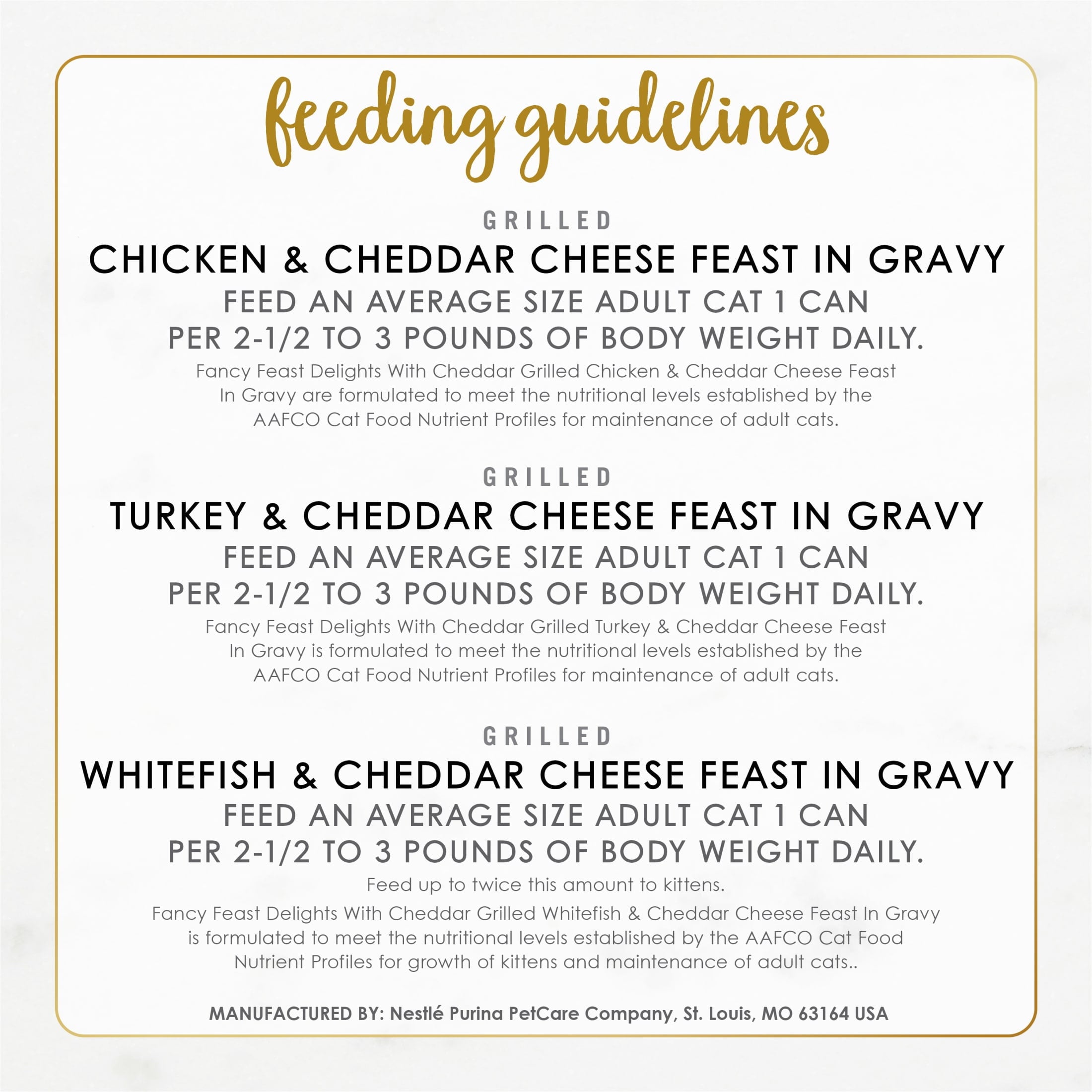 Purina Fancy Feast Delights with Cheddar Grilled Collection Wet Cat Food Variety Pack - 3 oz Cans (24 Pack)
