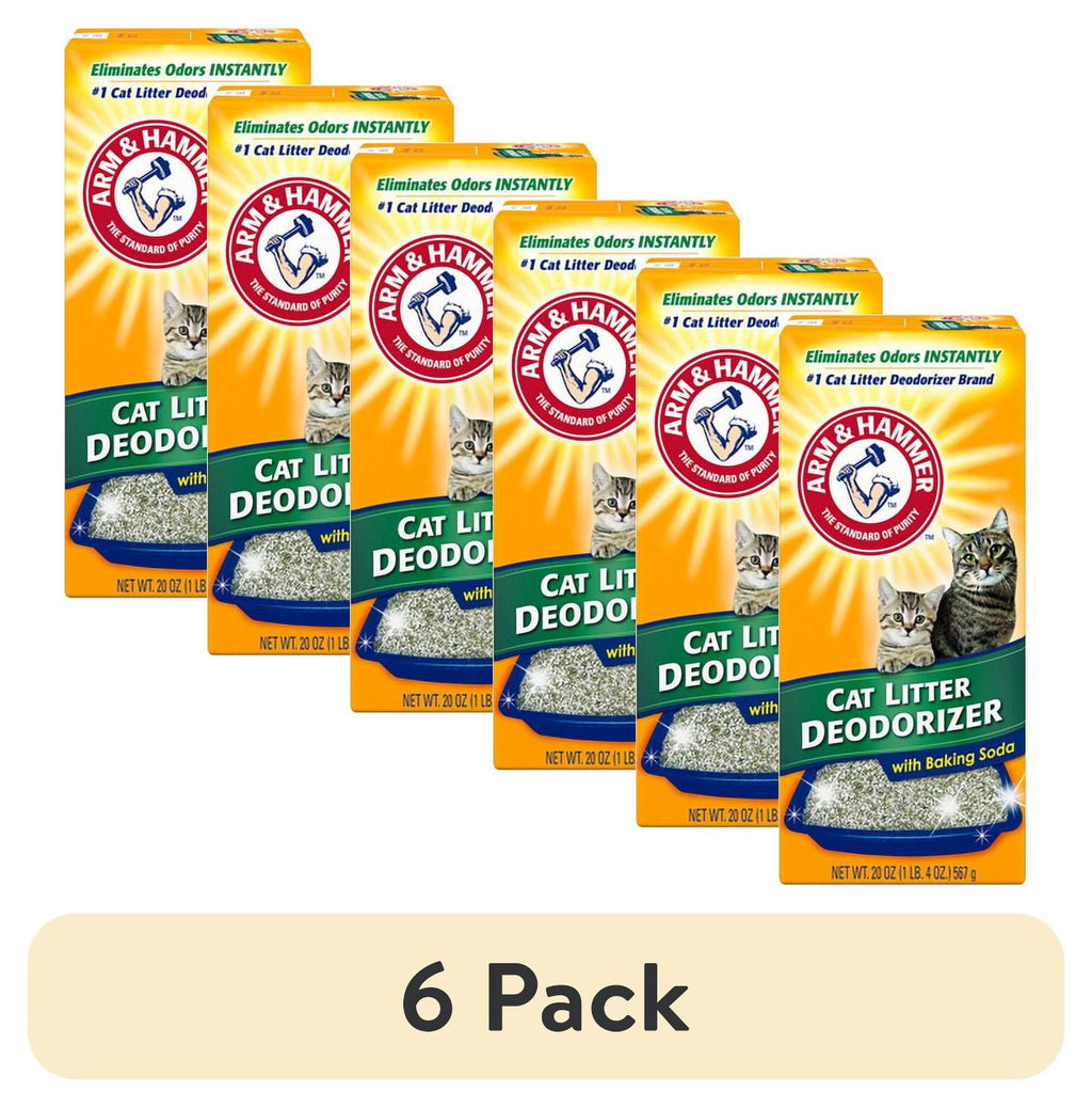 New Arm & Hammer 20 OZ Cat Litter Deodorizer With Baking Soda Keep Odo - 6-Pack