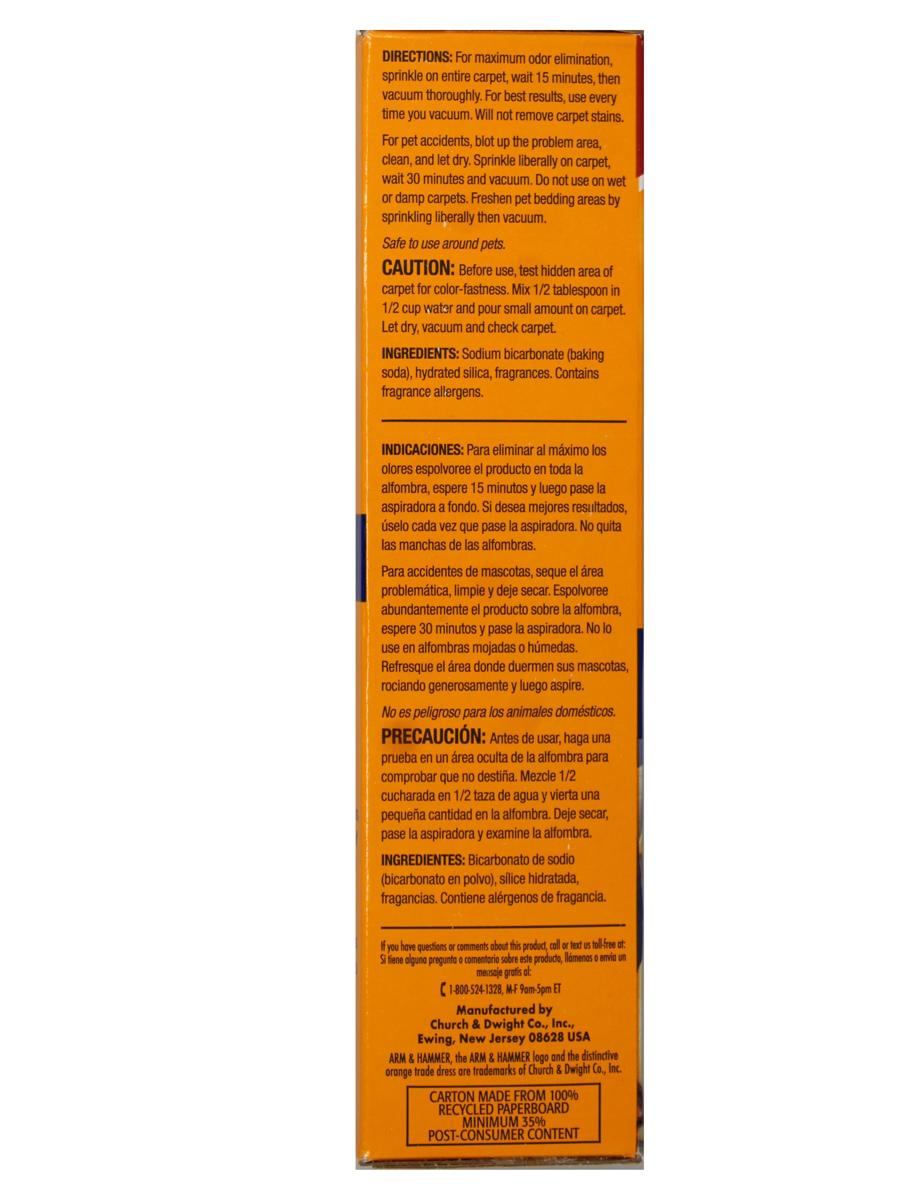 Arm & Hammer Pet Odor Control kit - Pet Fresh Carpet Odor Eliminator Long Lasting Freshness + Cat Litter Deodorizer with Baking Soda, 30 oz Each