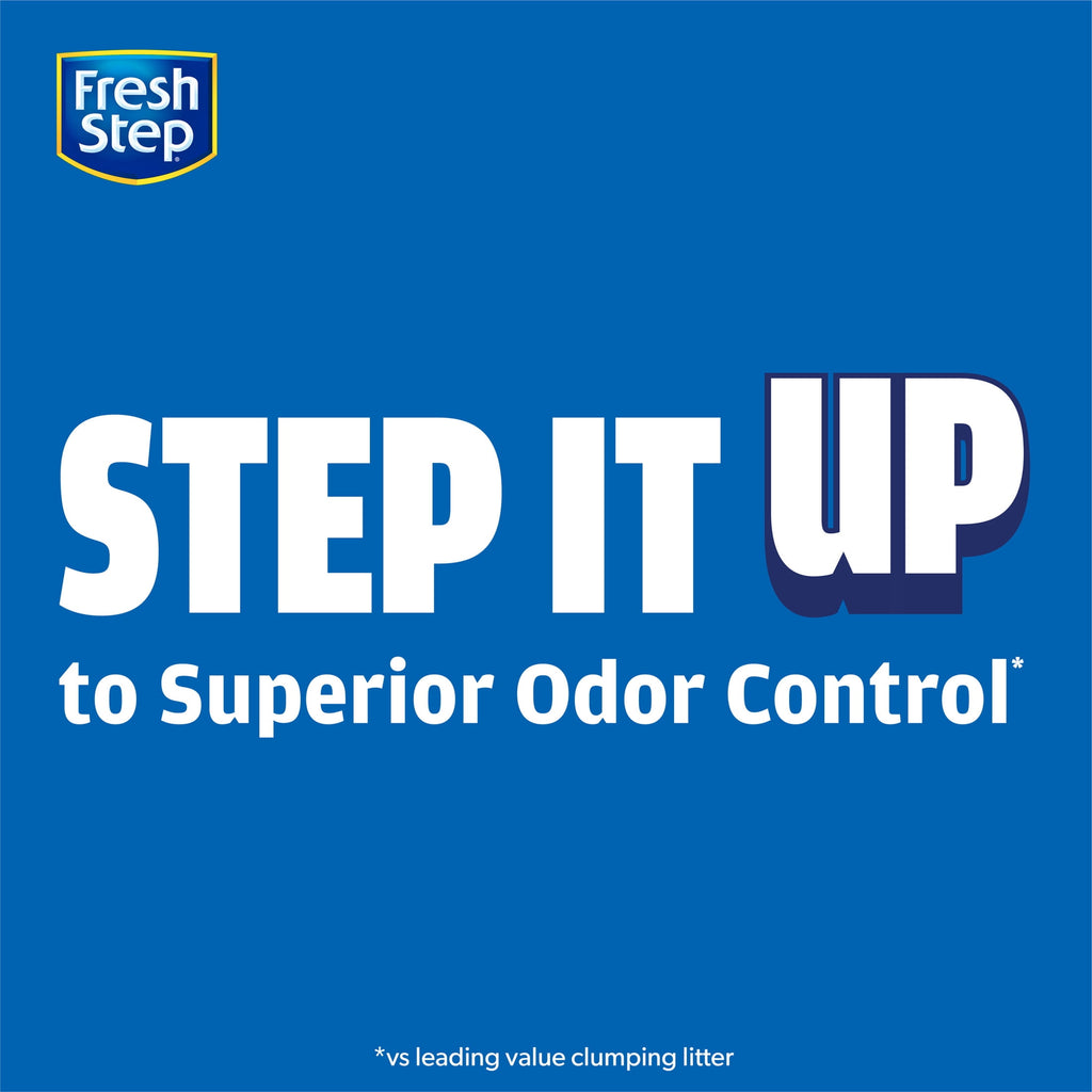 Fresh Step Clean Paws Multi-Cat Scented Clumping Litter with the Power of Febreze - 22.5 lbs