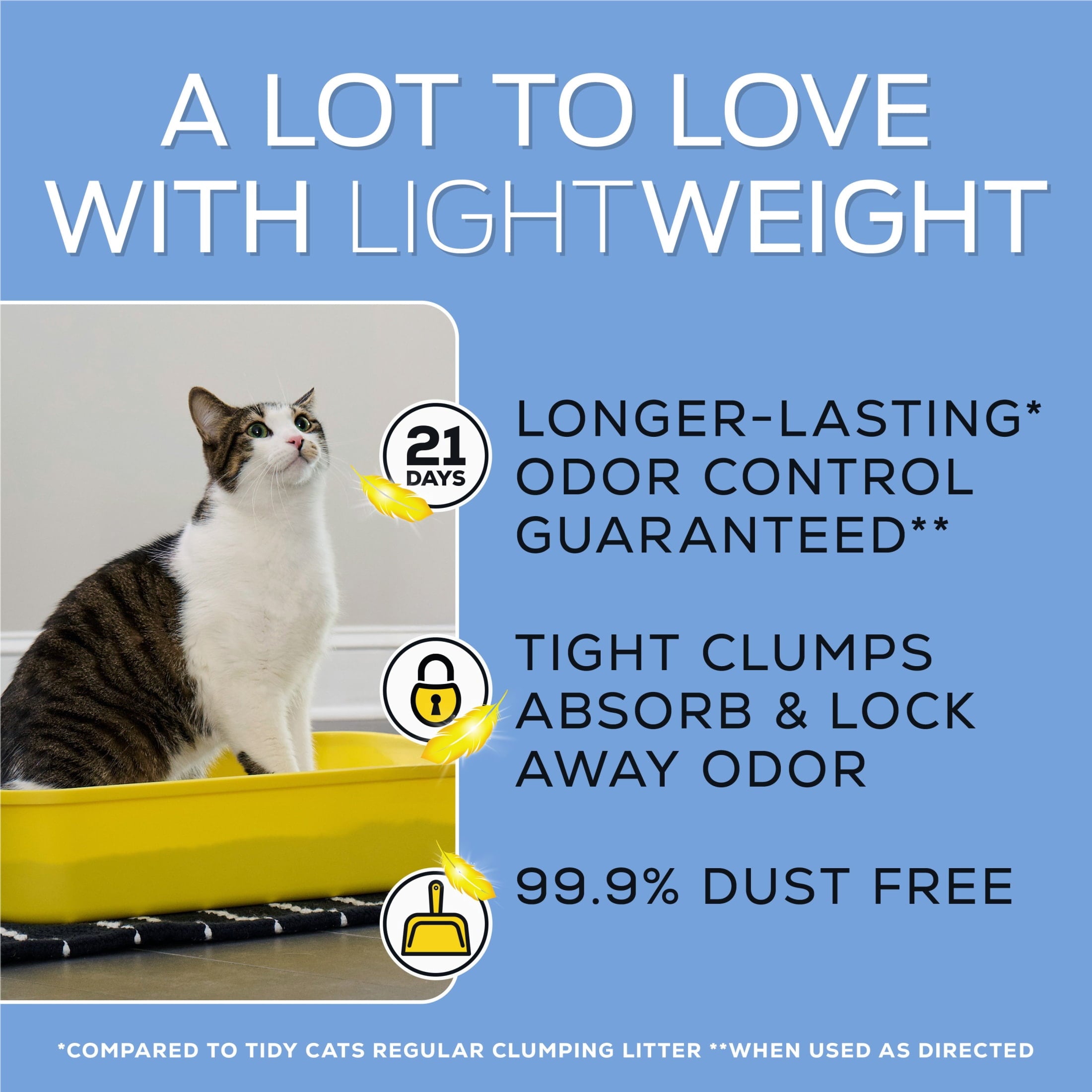 Purina Tidy Cats Instant Action LightWeight Cat Litter - Floral Scent, 17 lb Pail
