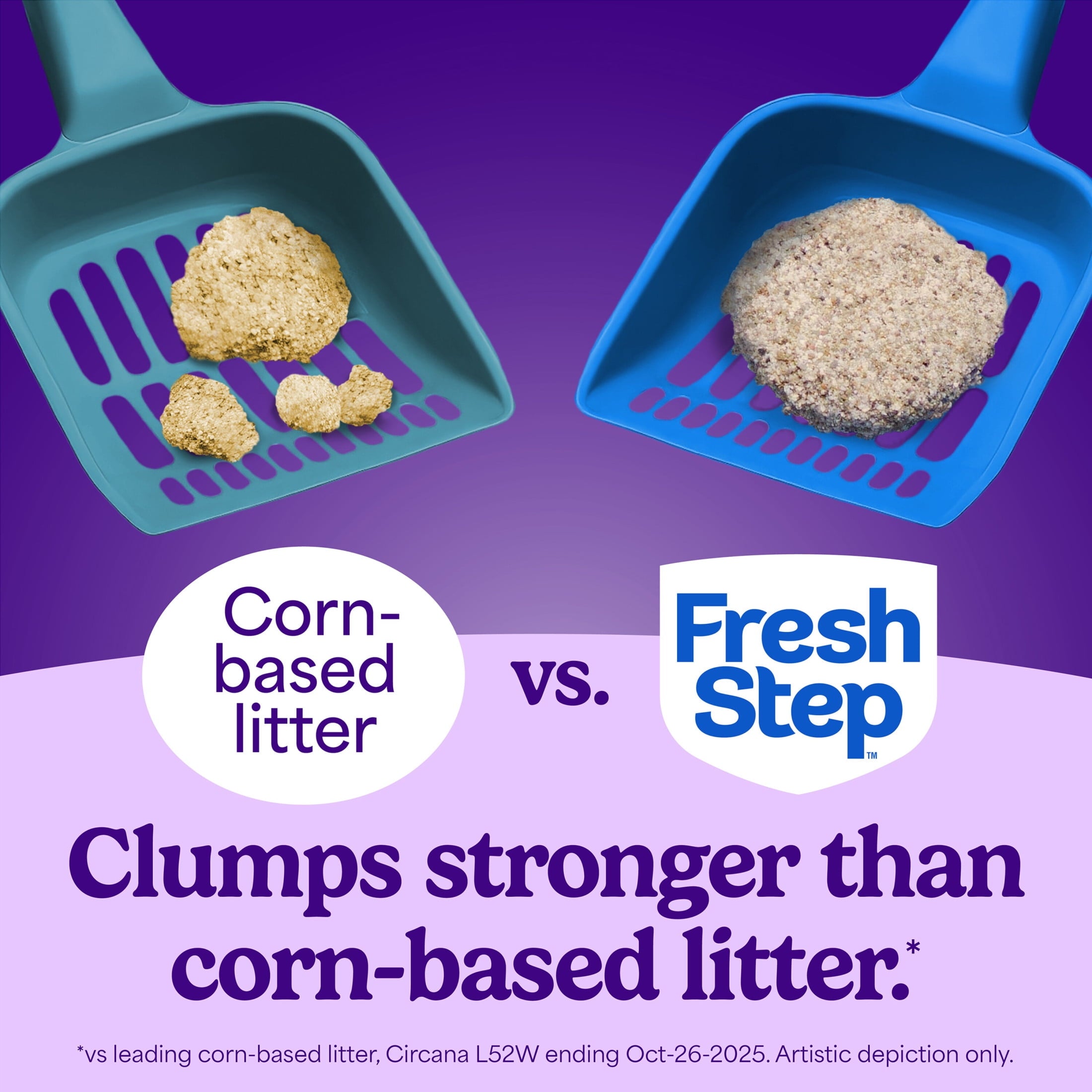Fresh Step Simply Multi-Cat Clumping Cat Litter - Unscented, 38 lb, Easy Pour Pouches (4 Pack)