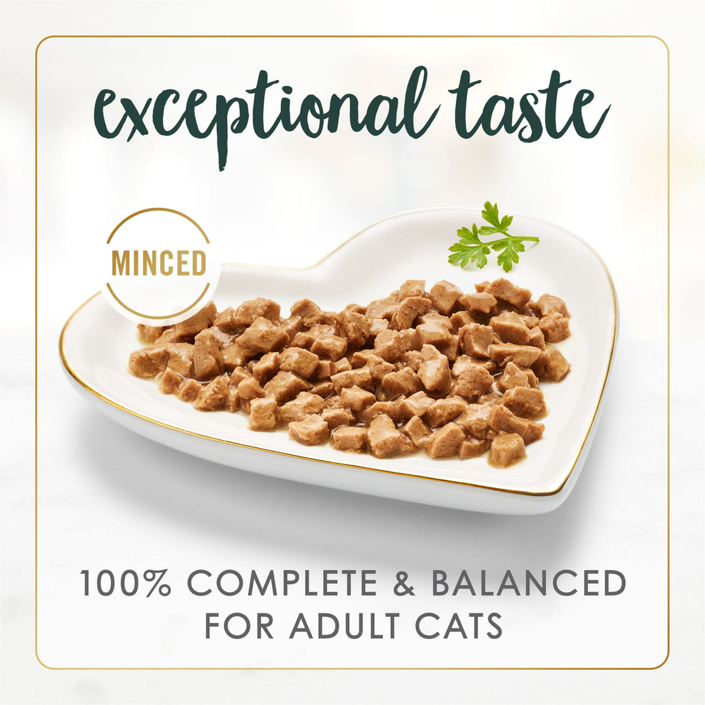 Purina Fancy Feast Senior Classic Pate Wet Cat Food - Minced Chicken in Gravy, 3 oz Cans