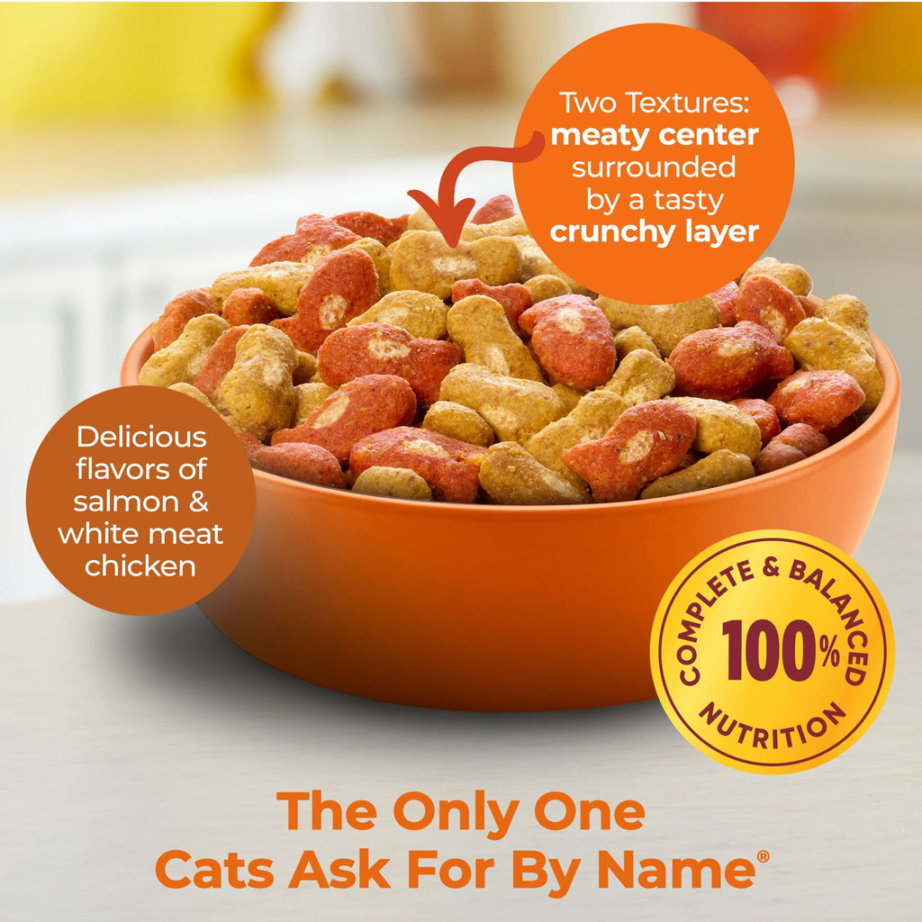 Meow Mix Tender Centers - Salmon & White Meat Chicken Flavors, Dry Cat Food, 13.5 lb. Bag