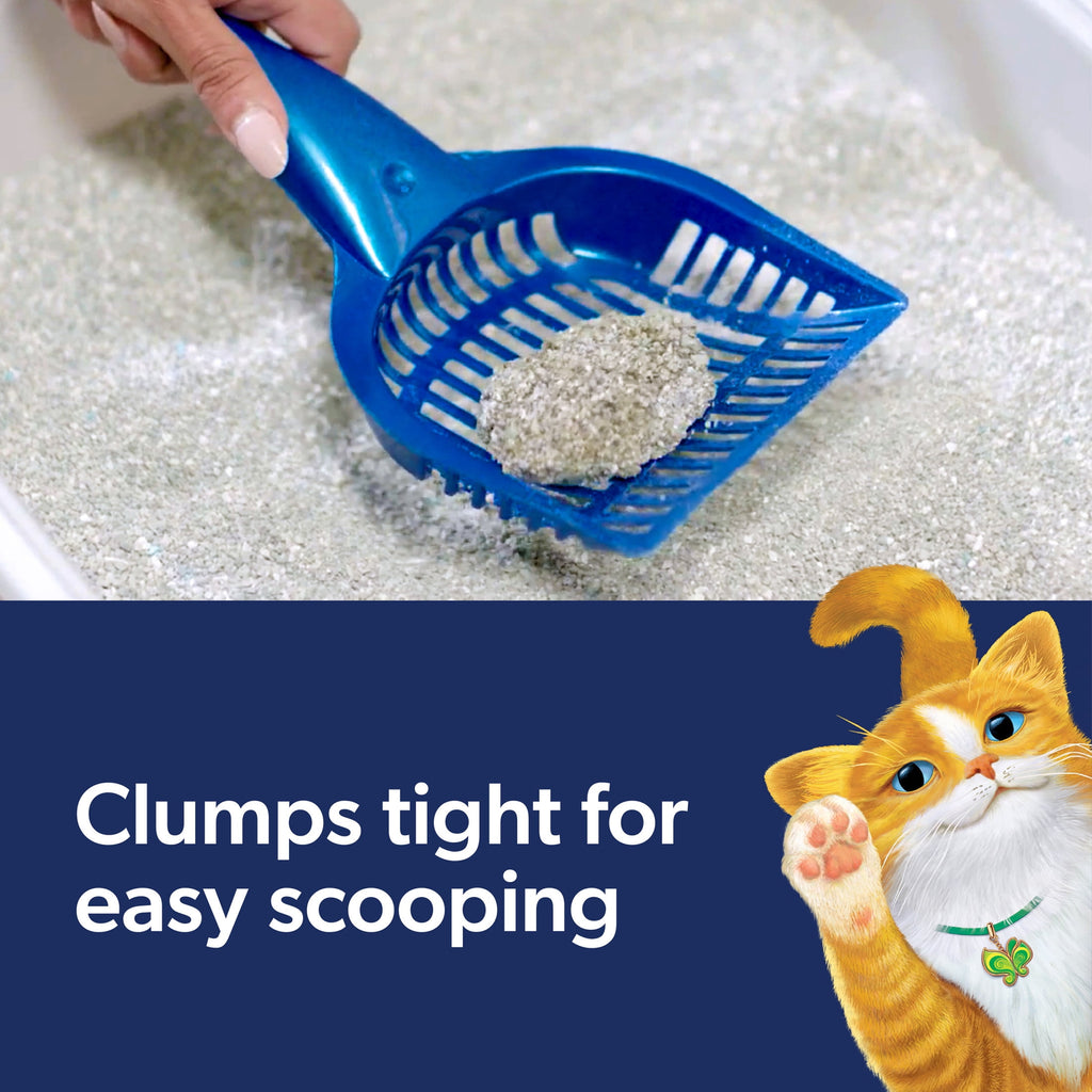 Fresh Step Clean Paws Cat Litter - Low-Tracking Clumping Litter With Febreze and Gain, 22.5 lbs