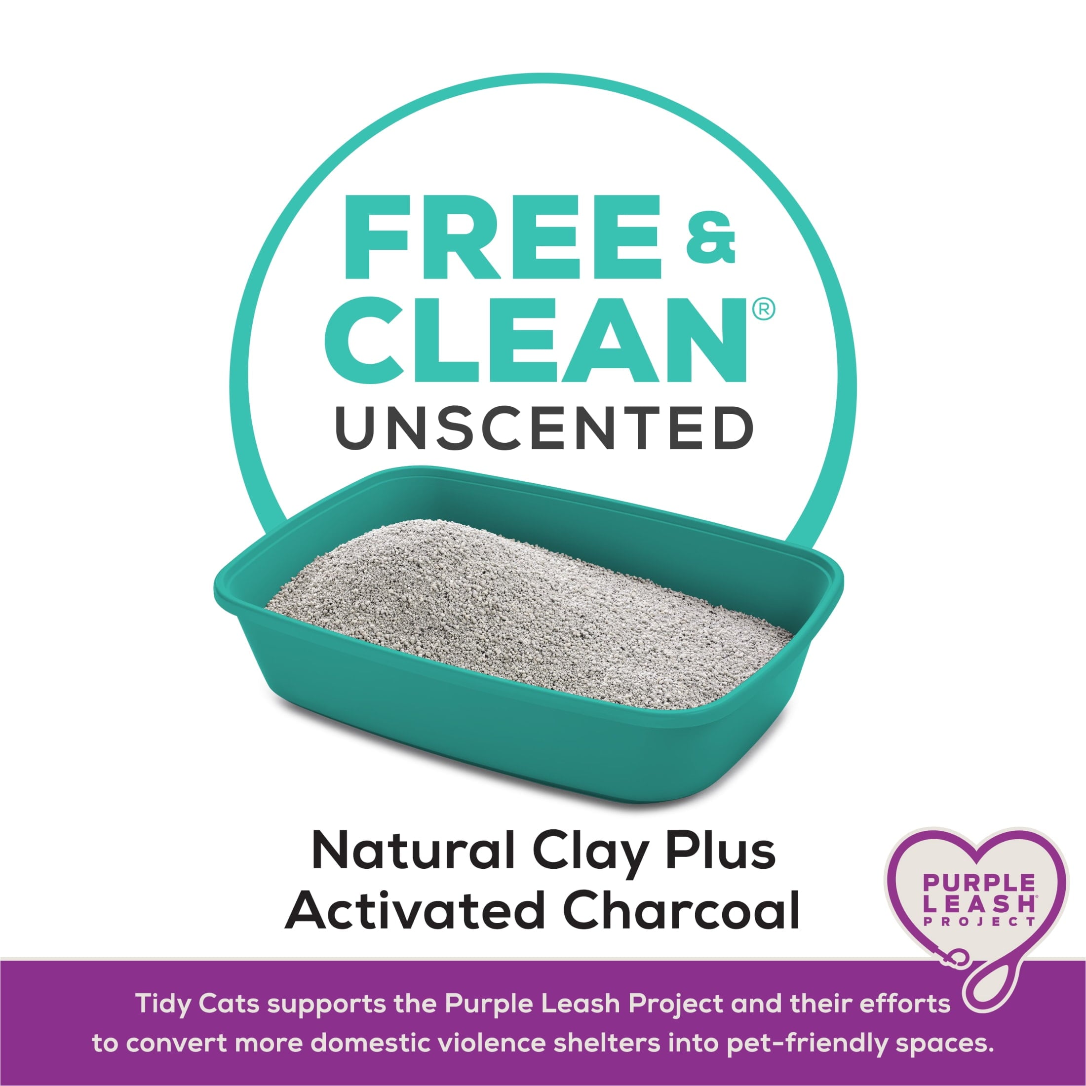 Purina Tidy Cats Free and Clean Clumping Cat Litter - Unscented, 35 lb Pail - 4-Pack