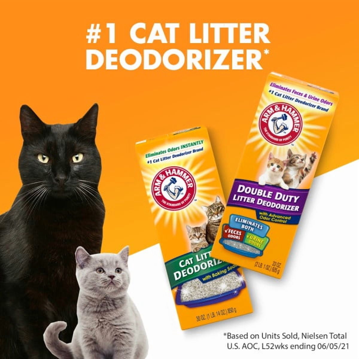 Arm & Hammer Pet Odor Control kit - Pet Fresh Carpet Odor Eliminator Long Lasting Freshness + Cat Litter Deodorizer with Baking Soda, 30 oz Each