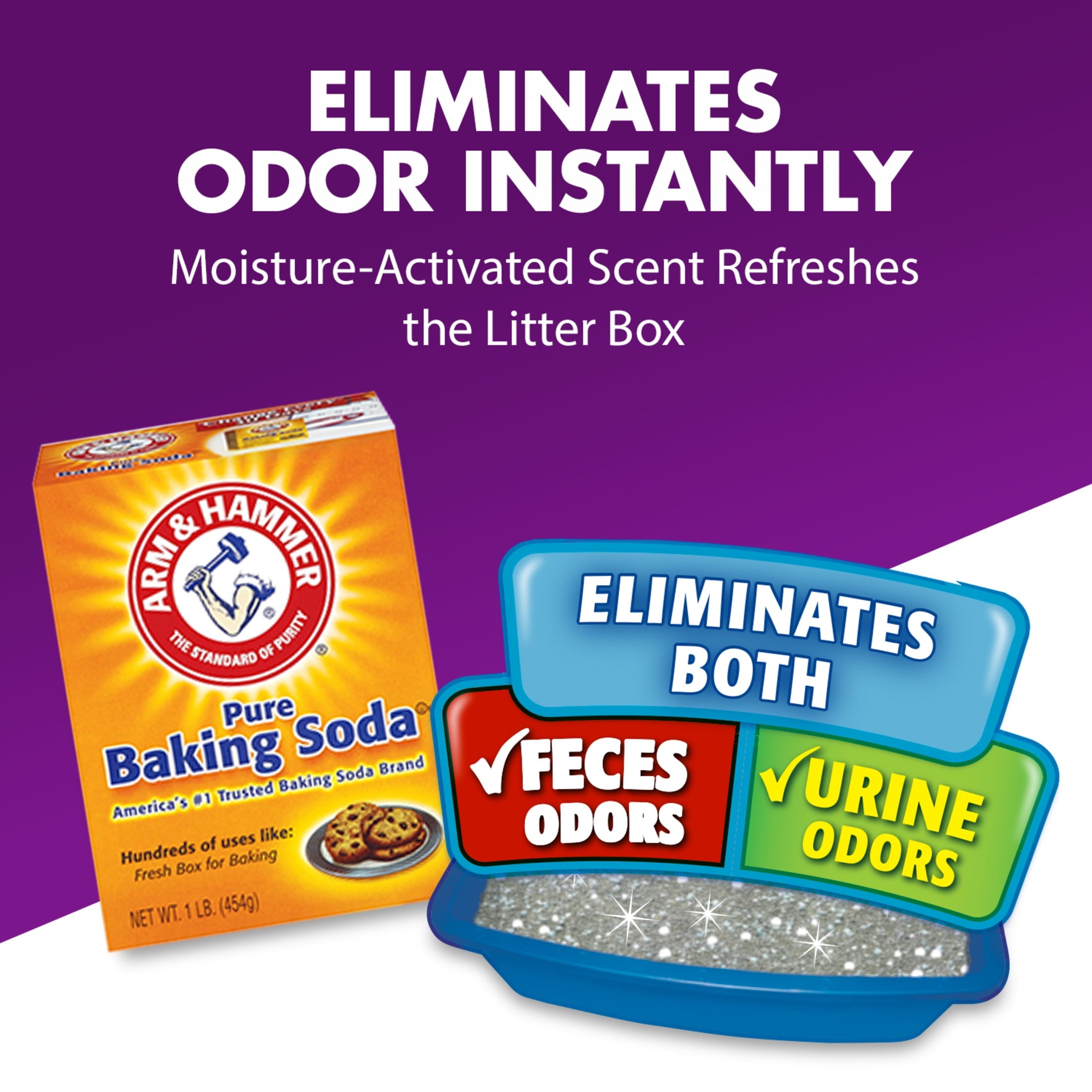 ARM & HAMMER Cat Litter Deodorizer Double Duty - 42.6OZ - 2-Pack