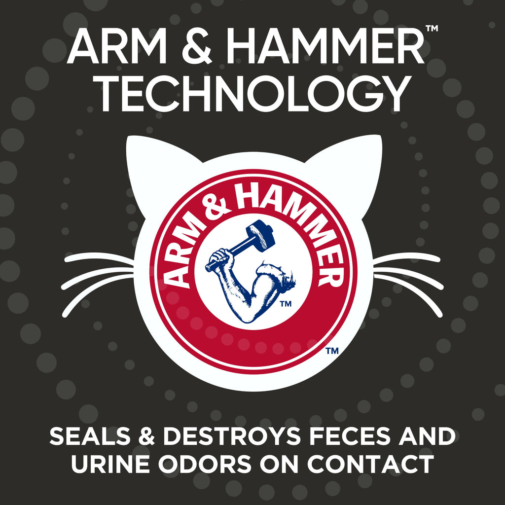 ARM & HAMMER Dual Defense with Microban Clumping Cat Litter for Multi-Cat Households - 14 lbs