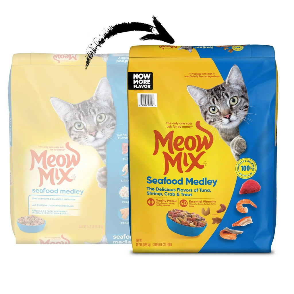 Meow Mix: Seafood Medley Dry Cat Food - 14.2 lb