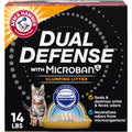 ARM & HAMMER Dual Defense with Microban Clumping Cat Litter for Multi-Cat Households - 14 lbs