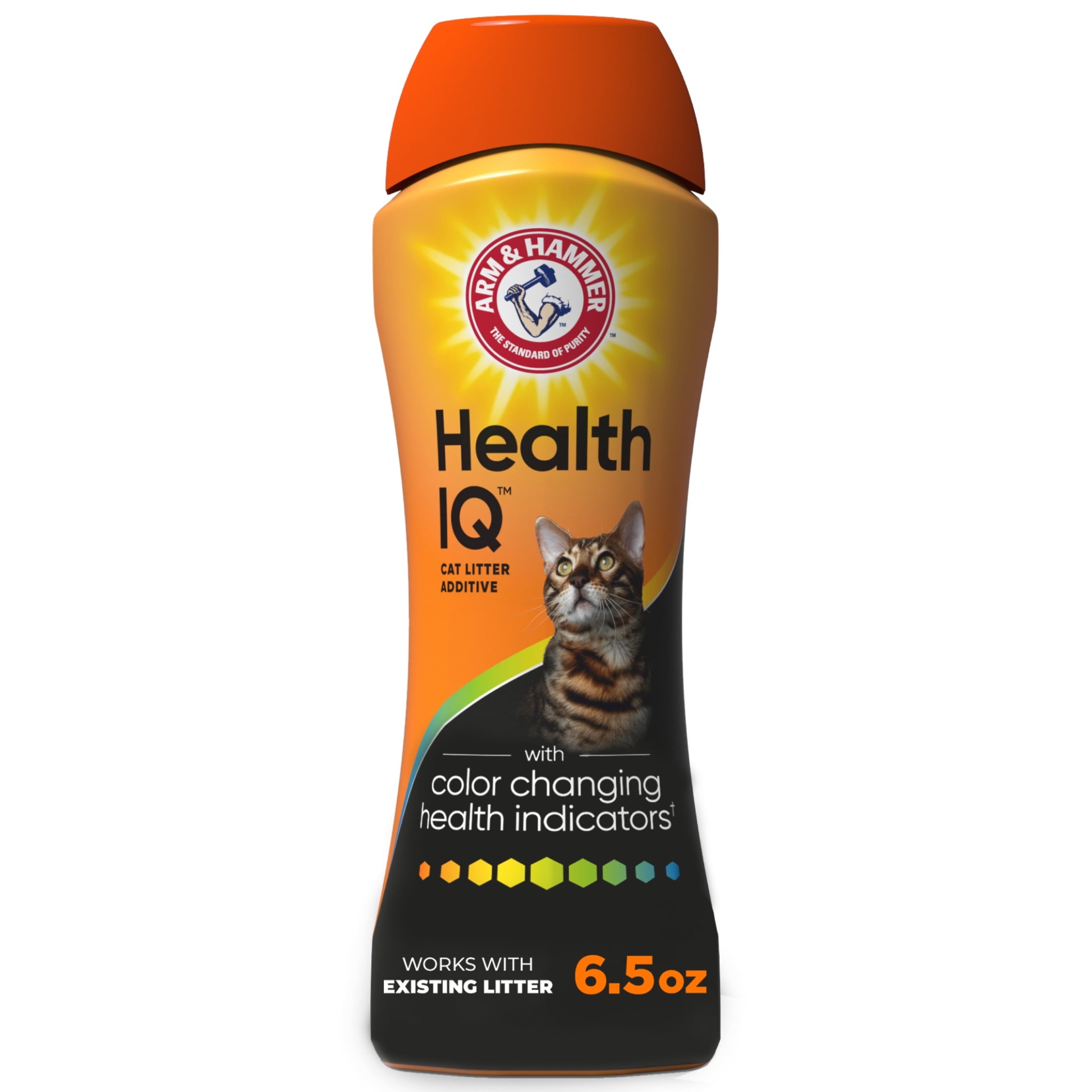 ARM & HAMMER Health IQ Cat Litter Additive - with Color Changing Health Indicators, 6.5 oz