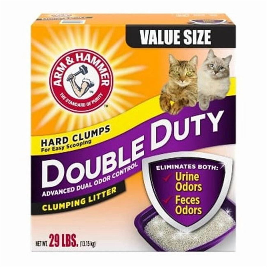 Arm & Hammer 718032 24 lbs Double Duty Advanced Dual Odor Control Clumping Litter