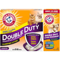 Arm & Hammer Double Duty Bundle: Advanced Odor Control Clumping Cat Litter - Scented, 20lbs + Litter Deodorizer/Pet Odor Eliminator