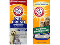 Arm & Hammer Pet Odor Control kit - Pet Fresh Carpet Odor Eliminator Long Lasting Freshness + Cat Litter Deodorizer with Baking Soda, 30 oz Each