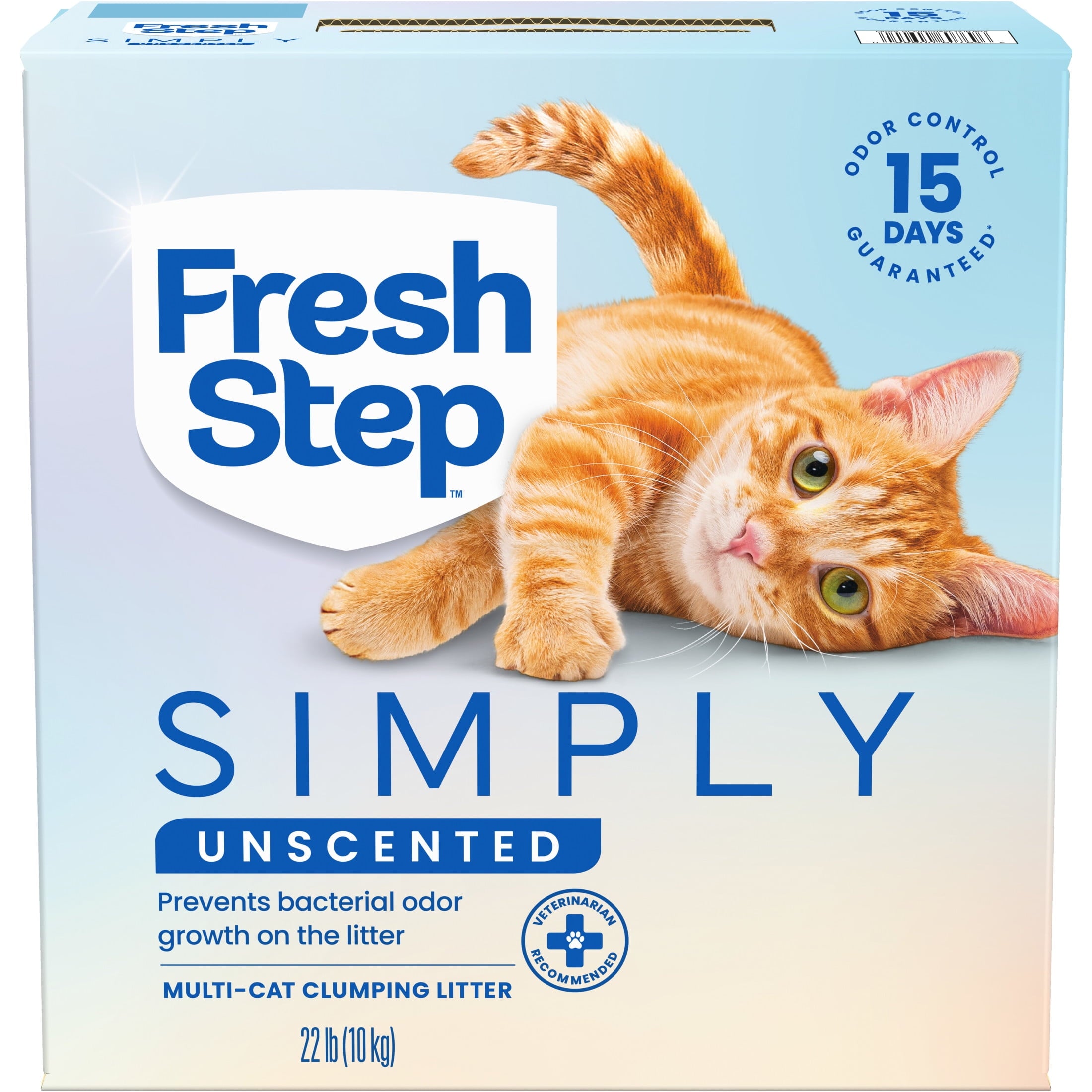 Fresh Step Simply Multi-Cat Clumping Cat Litter - Unscented, 22 lb Box