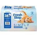 Fresh Step Simply Multi-Cat Clumping Cat Litter - Unscented, 38 lb, Easy Pour Pouches (4 Pack)