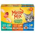Meow Mix Pate Toppers Seafood & Poultry Variety Pack - Wet Cat Food, 2.75 oz Cup, 12 Pack