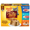 Meow Mix Tasty Layers Swirled Pate Wet Cat Food Variety Pack - 12 cups, 2.75 oz Each
